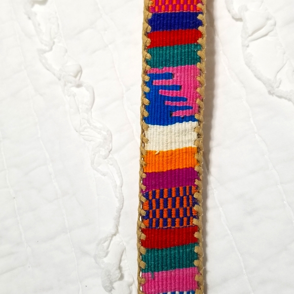 Vintage Leather Belt Handmade in Guatemala 32 EUC - Picture 11 of 16